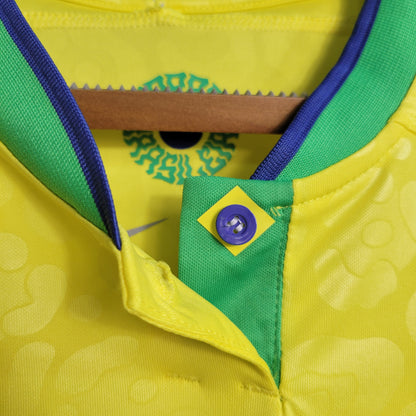 Camiseta Brasil Primera 2022 Mujer