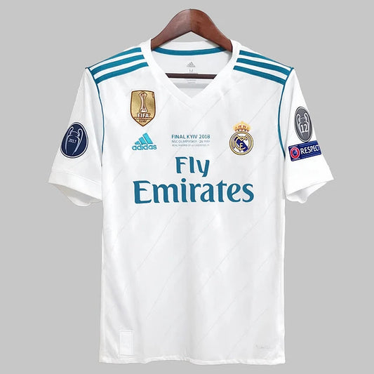 Camiseta Real Madrid Primera 2017/18 (Con Todos Los Parches)